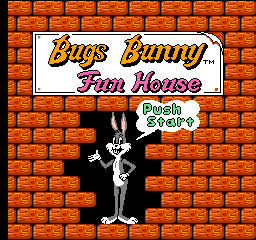 Bugs Bunny Fun House Title Screen
